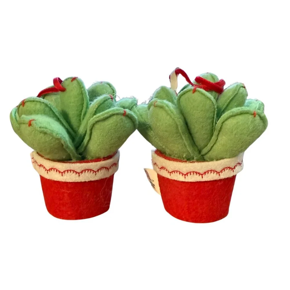 Target Wondershop 2023 Succulent Ornament - RARE - Set of 2